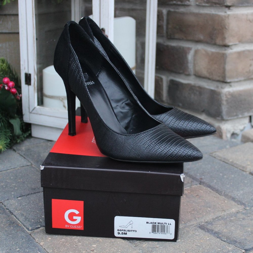 G by Guess Black Heels, Size 9.5